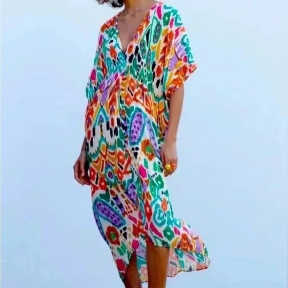 Zara Multicolor Asymmetrical Dress